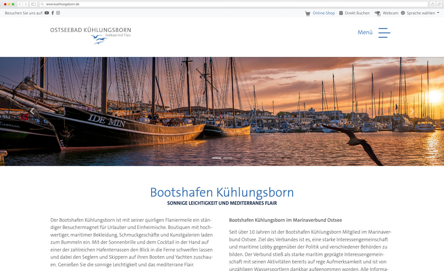 Webseite Kühlungsborn.de